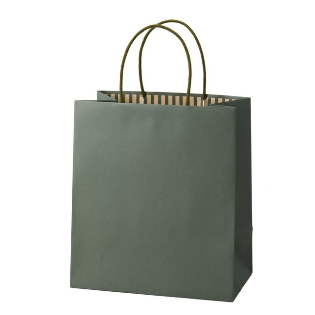 Pack Takeyama XZT68308 Paper Bags, Handbags, Valentine's Day, Colors, Olive, Pack of 10