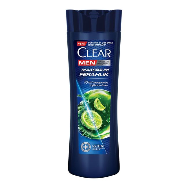 Clear Men Maksimum Ferahlık Yağlı Saç Derisi İçin Limon Özlü Kepeğe Karşı Etkili Şampuan 350 ml