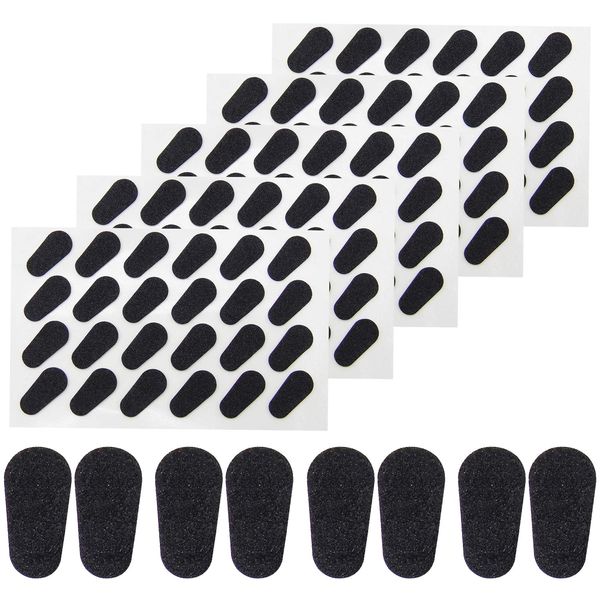 60 Pairs Adhesive Eyeglass Nose Pads Soft Foam Nose Pads Self Anti-Slip Eyeglass Nose Pads Thin Nosepads for Eyeglasses Sunglasses (Black)