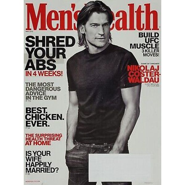 NIKOLAJ COSTER-WALDAU "GAME OF THRONES" May 2013 MEN'S HEALTH Magazine