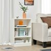 3-Tier Bookcase Bookshelf Storage Organizer Display Rack With Adjustable Shelves