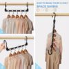 16 Pack Magic Hangers Space Saving Closet Organizer for Clothes Wardrobe Dorm