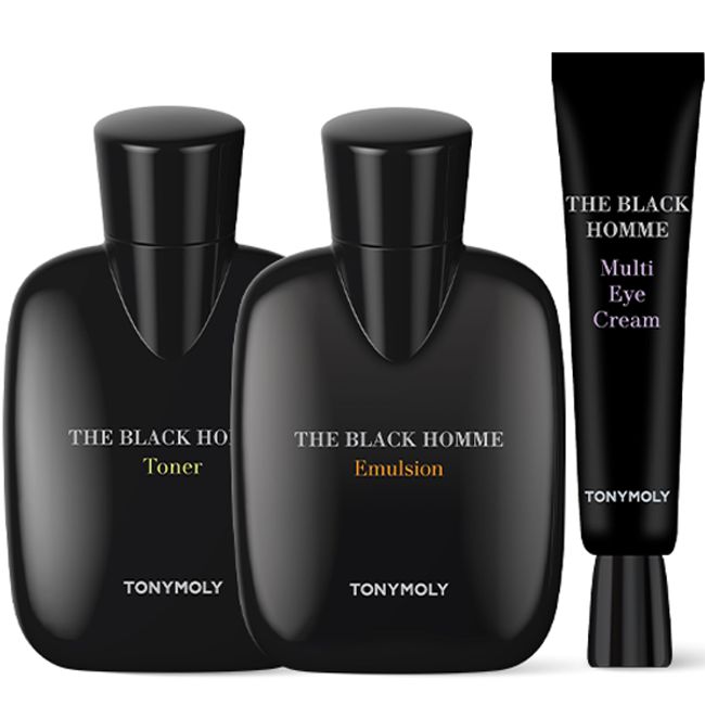 TONY MOLY The Black Homme Toner + Emulsion + Multi Eye Cream Set