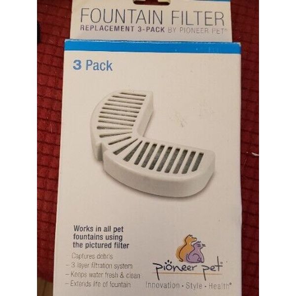 Pioneer Pet Raindrop Fountain Water Filters 3 Pack