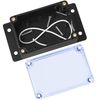 2 Pcs Junction Box Waterproof IP65, Electronic Project Box Enclosure Case, Electrical Junction Box Electronics with Fixed Ear Compatible with Electronic Project - transparent black
