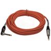 Guitar Cords Right Angle 20FT 1/4  Gold Jack Cables FAT TOAD Instrument AMP Wire