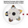 AV Access USB/Bluetooth Speakerphone Full-Duplex Audio, 4 AI Mics Beamforming, 8