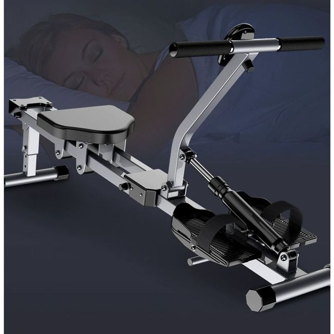 Roman chair foldable indoor fitness back extension belly fat waist exercise equipment squat machine rowing machine, 2_luxury double track 12-speed adjustment