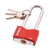 Amtech T0707 40mm Long Shackle Rhombic Chrome Plated Iron Padlock