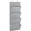 4 Pockets - Wall Mount/Over Door Office Supplies File Document Organizer Holder