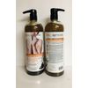 2 Bottles Spa Scriptions ~ Coconut & Charcoal Exfoliating Shower Scrub 33 oz Ea.