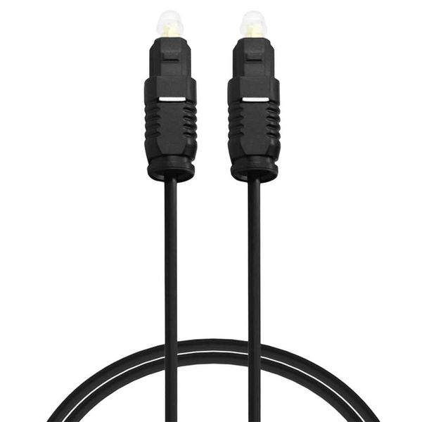 OcioDual Optisches Toslink Kabel 3m Faseroptik Optic Fiber Audio LWL SPDIF M/M Schwarz fur TV Optical Audio Cable Audiokabel