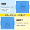 Oopsu 8 Pack Plastic Mathematical Manipulative Material Array Block Geo Board with 80 Latex Bands for Kids(4 Colors)