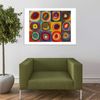 Spiffing Prints Wassily Kandinsky - Squares with Concentric Circles 1913 - Small - Matte - Framed