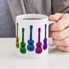 CafePress Ukulele Rainbow Mug 11 oz (325 ml) Ceramic Coffee Mug