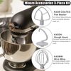 BGEHHCY New for KitchenAid Models - K45WW/K45DH/K45B Replacement Mixer Attachments