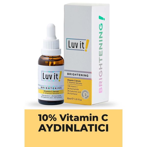 Aydınlatıcı C Vitamini Serumu (vitamin C + Hyaluronic Acid + Panthenol + Niacinamide) 30 Ml