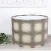 Belvedere Sand Drum Lampshade (30cm Table/Standard Lamp, White Lining)