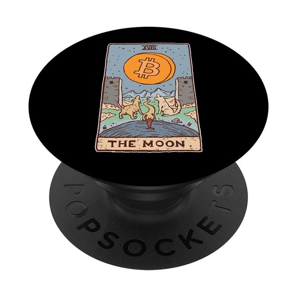 Bitcoin tarot card - btc hodler PopSockets Swappable PopGrip