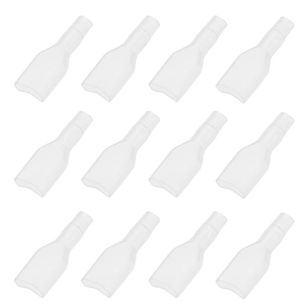 SG Store 200 Stück 6,3mm PVC Transparente Flachstecker Schutzhülle Unisolierte Anschlussklemmen Abdeckung für Flachstecker Crimp Anschlussklemmen