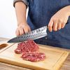Damascus Kitchen Knife Set, 8" Chef Knife and 3.5" Peeling Paring Knife