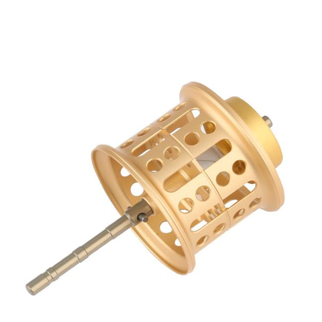 VISPREA Spool Reel Spool Spool For DAIWA 2017 TATULA SV TW / 2018 TATULA SV CS Bait Reel Parts For Daiwa Spool All Metal Spool Reel Accessories Honeycomb Spool Daiwa Tatula Series Tattoora Refurbished Replacement Baitfiness Shallow Groove Spool YU80 (Gold