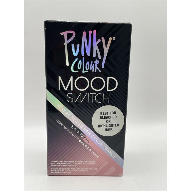 Punky Colour Mood Switch Heat Activated Hair Color Change BLACK To PINK