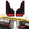 4 pieces/Set Sports Flexible Rubber Mud Flaps Splash Mudguards Kit Universal Fit