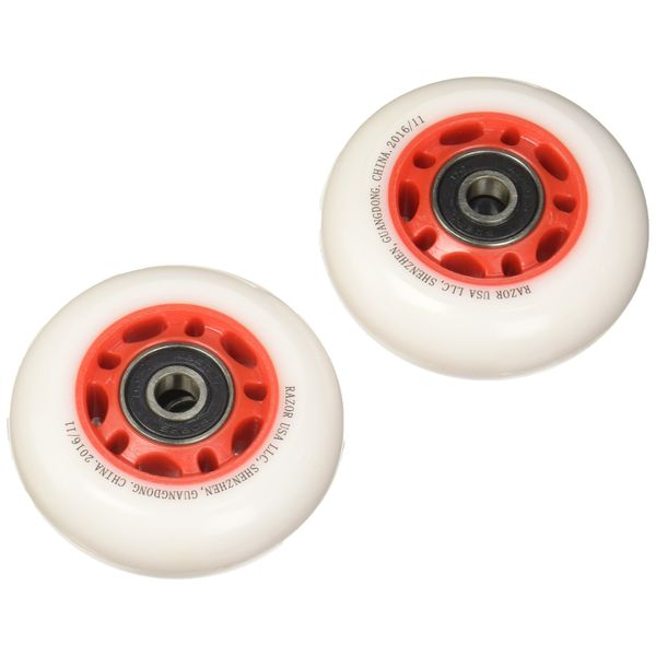 Razor PowerWing FlashRider 360 Replacement Rear Wheels - Red