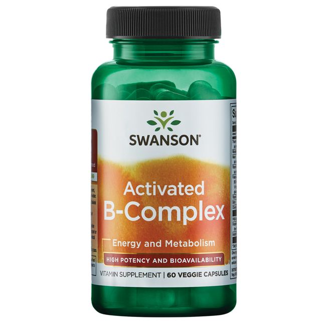 Swanson Vitamin B Activated B-Complex - High Potency and Bioavailability Veggie