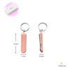 NEONS Nail Clipper Small Key Ring Small Folding (Pink)