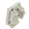 kenable CAT6 Low Profile RJ45 Module Keystone with Name Plate in White