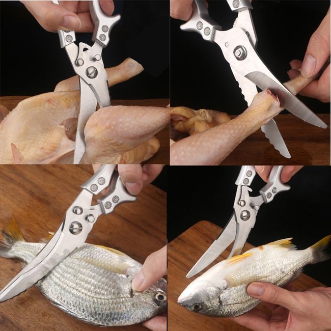 Kitchen Knife Scissors Stainless Steel Powerful Chicken Bone Duck