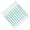 200pcs Double-Head Toothpicks Soft Plastic Oral Care Interdental Floss Cleaners Floss Picks,Braces flossers,Floss for Braces,Floss Sticks for Adults(Sky-Blue)