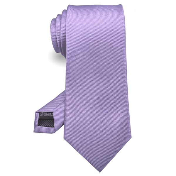 RBOCOTT Silk Lavender Purple Tie Business Wedding Formal Necktie for Men (61)