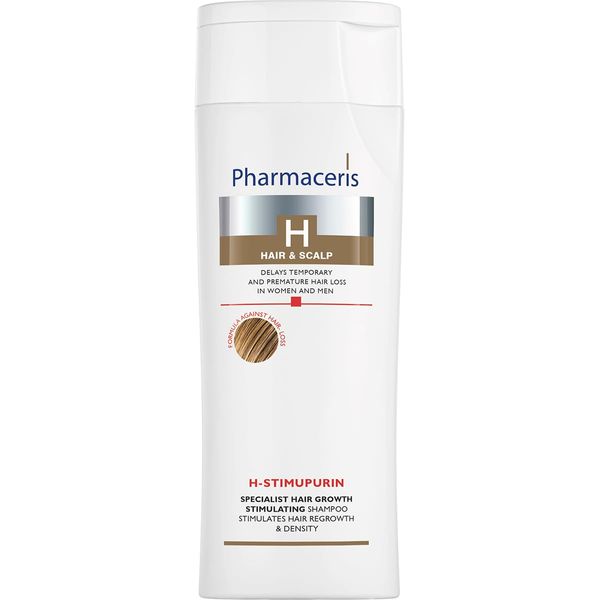 Pharmaceris H Stimupurin, Specalist Hair Growth Stimulating Shampoo, Biotin, Caffeine, Hair Loss Treatment Women and Men, Hair Strengthening - 250 ml