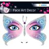 Face Art Stickers Butterfly 1BL 1pack