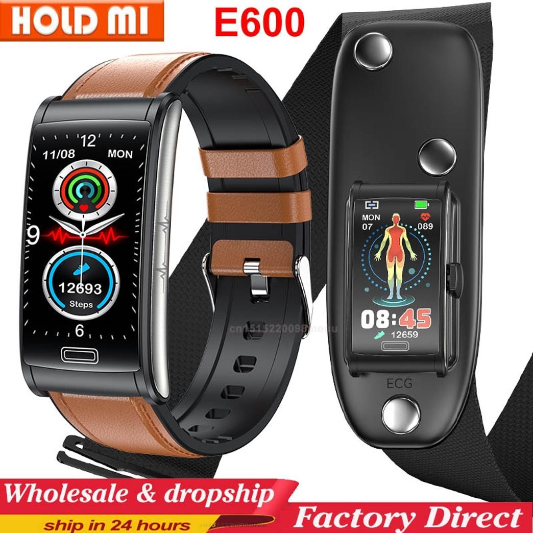 New E600 ECG Smart Watch Men Non-invasive Blood Glucose Heart Rate ...