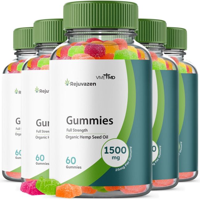Rejuvazen Gummies Blood Pressure Sugar Formula - Official Formula (5 Pack)