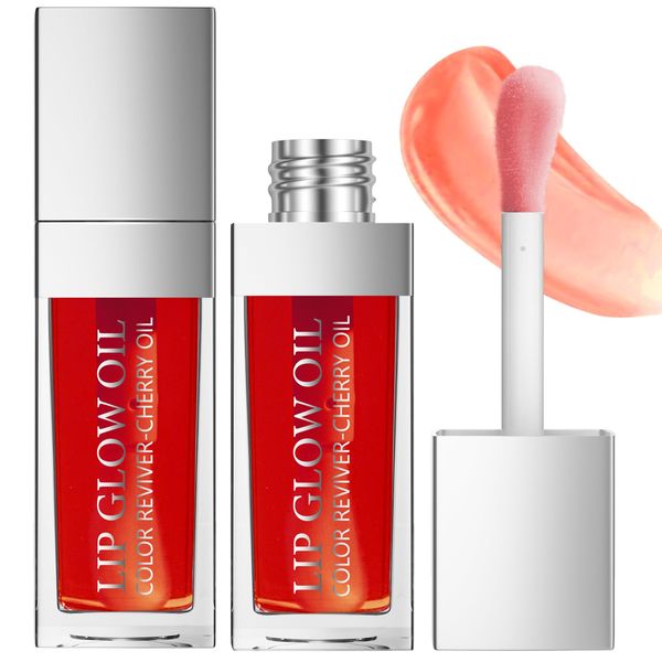 Incisite Hellokiss Lip Plumping Oil, Hydrating Plumping Lip Gloss, Tinted Lip Glow Oil, Moisturizing Lip Oil Gloss, Long Lasting Nourishing Lip Oil for Lip Care Dry Lips, 02#