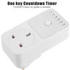 Countdown Socket, Wear Resistant 100 240V Switching Power Timer Socket 1 10 Hours for Mobile Phone Charger(UK Plug)