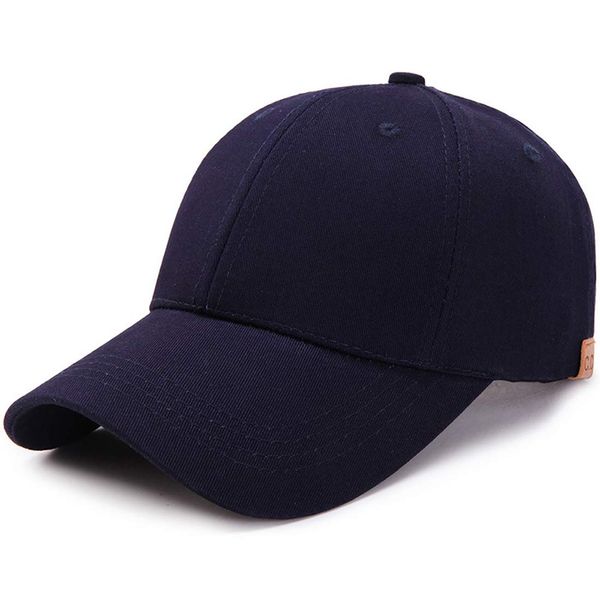 Yixda Dame Baumwolle Sommer Baseball Cap Verstellbar Pferdeschwanz Sport Kappe (Navy)