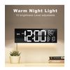 JALL 16" Large Digital Wall Clock with Remote Control, Dual 16 inches, Black 