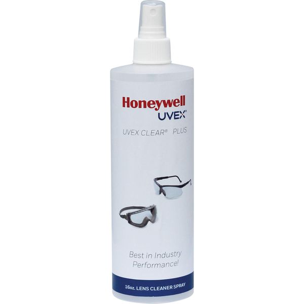 Uvex Clear Plus Lens Cleaner Solution, 16 oz