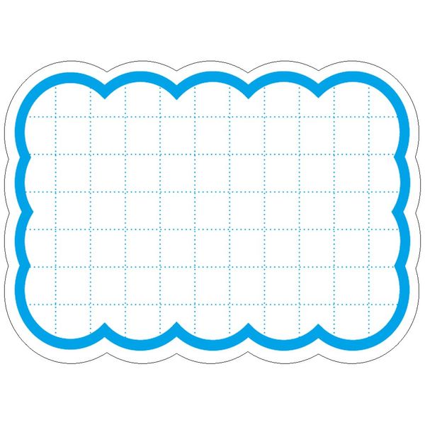 Hawks Mark 抜型 Card Wave Square , bule