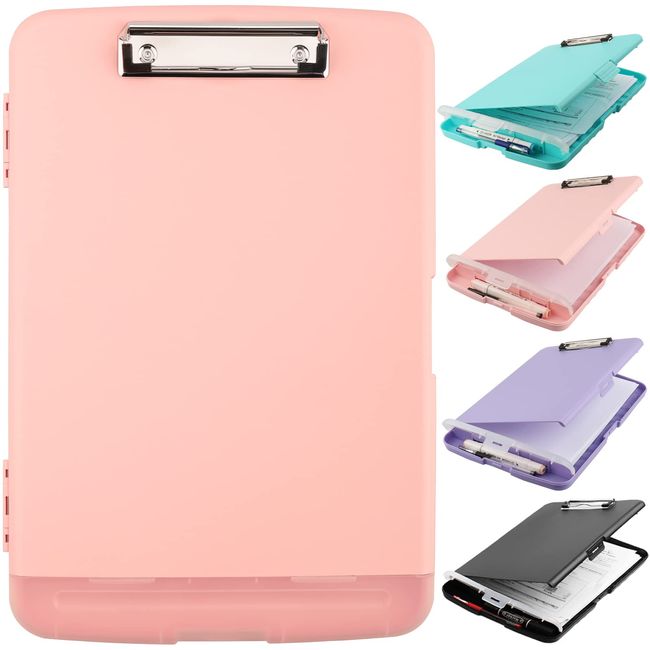 SFLHHDM Clipboard a4 Bi-Fold Plastic Clipboard A4 Storage Binder with A4 Folio Storage Clip Binder Stylish A4 Drawing Board Simple Memo Pad Document Case Durable Carrying Idea Stationery Present