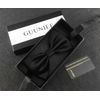 GUUNIEE Mens 100% Silk Pre-tied Bowtie Solid Bow Ties
