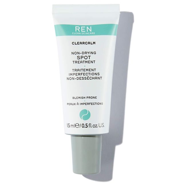 REN Clean Skincare - Clearcalm Non-Drying Spot Treatment Gel - Natural Spot Treatment to Soothe, Calm & Help Prevent Breakouts 15 ml