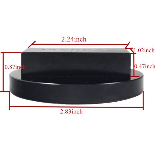 Jack Pad Adapter Anodized Black Replacement for B-M-W 135 335 535 E82 E88 E46 E90 E91 E92 E93 E38 E39 E60 E61 E63 E64 E65 E66 E70 E71 E89 X5 X6 X3 1M M3 M5 M6 F01 F02 F30 F10,Mini(2 pcs)