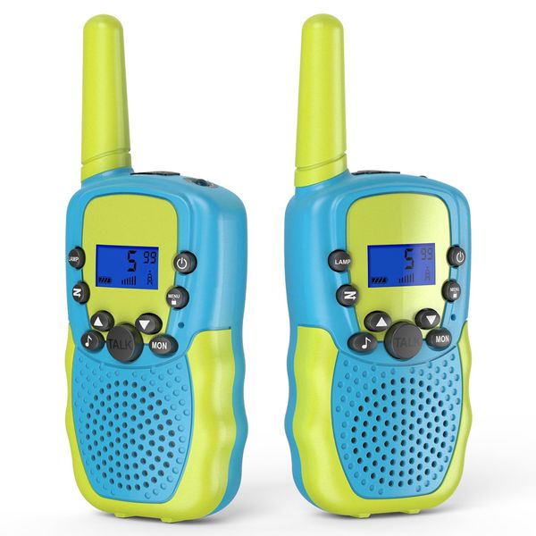 AIKTUPSY Walkie Talkies for Kids, Toys for 3-10 Year Old Boys Girls, Kids Walkie Talkies 3 Miles Range 22 Channels 2 Way Radio Toy with Flashlight Birthday Gifts for Girls Boys Ages 9-12